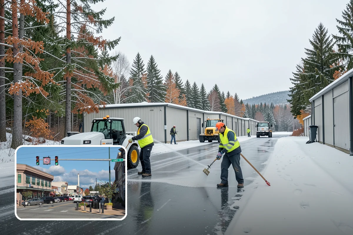 Dumpster Access Clearing in Monroe, Snohomish County, WA - Gives tenants a safe, walkable route to the bin