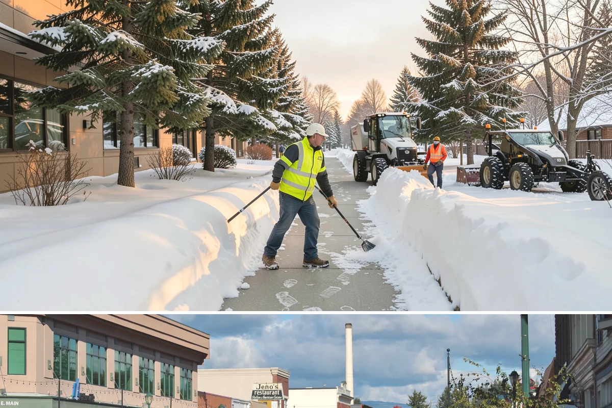 Dumpster Access Clearing in Monroe, Snohomish County, WA - Handled early each morning after overnight accumulation through our regional snow months.