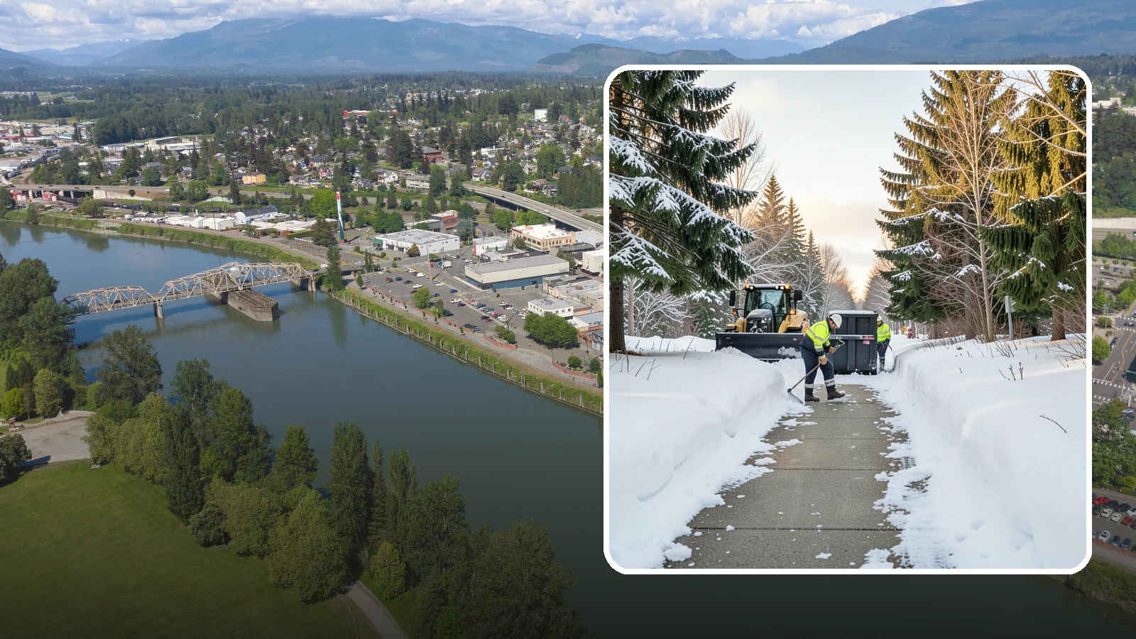 Dumpster Access Clearing in Mount Vernon, Skagit County, WA - We clear the path and pad leading to standalone dumpsters so tenants and crews can dump waste without wading through snow.