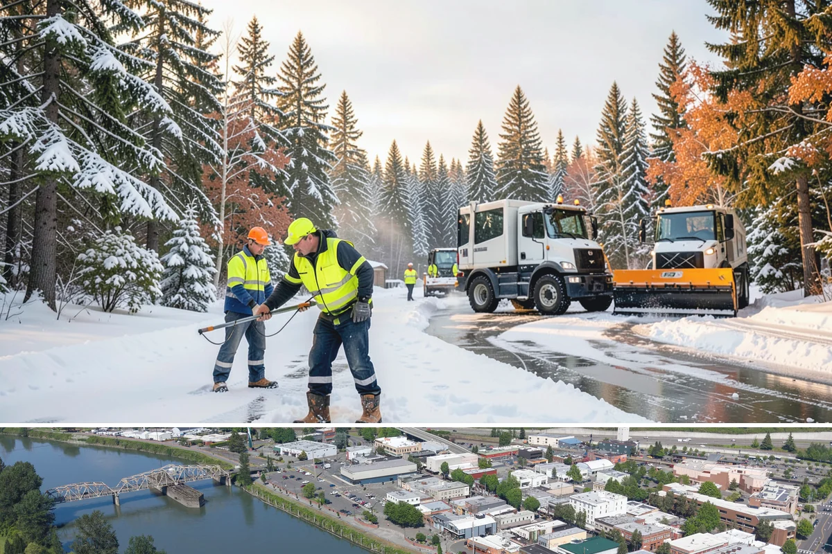 Dumpster Access Clearing in Mount Vernon, Skagit County, WA - Handled early each morning after overnight accumulation through our regional snow months.