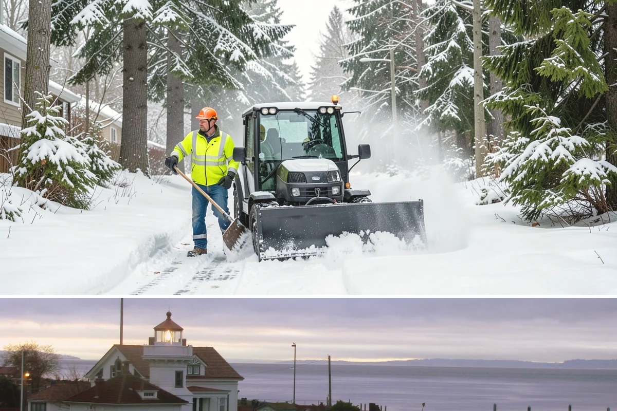 Dumpster Access Clearing in Mukilteo, Snohomish County, WA - Handled early each morning after overnight accumulation through our regional snow months.