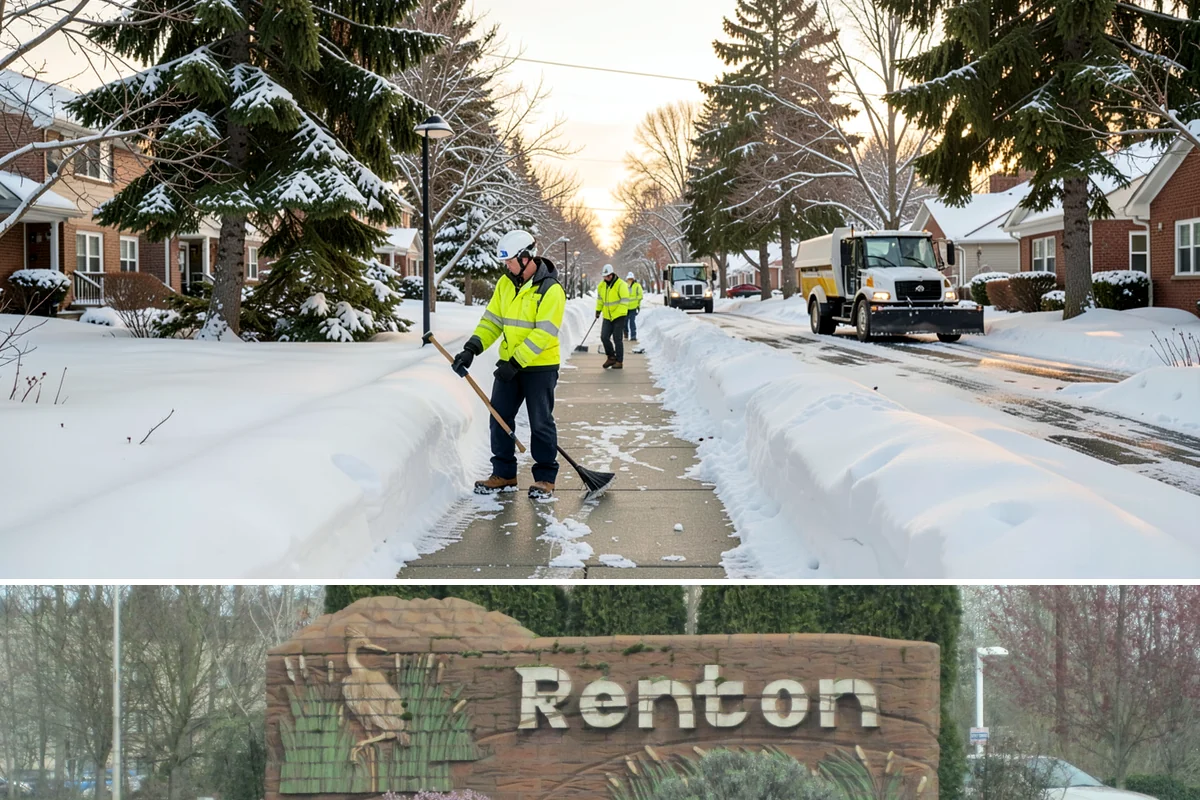 Dumpster Access Clearing in Renton, King County, WA - Handled early each morning after overnight accumulation through our regional snow months.