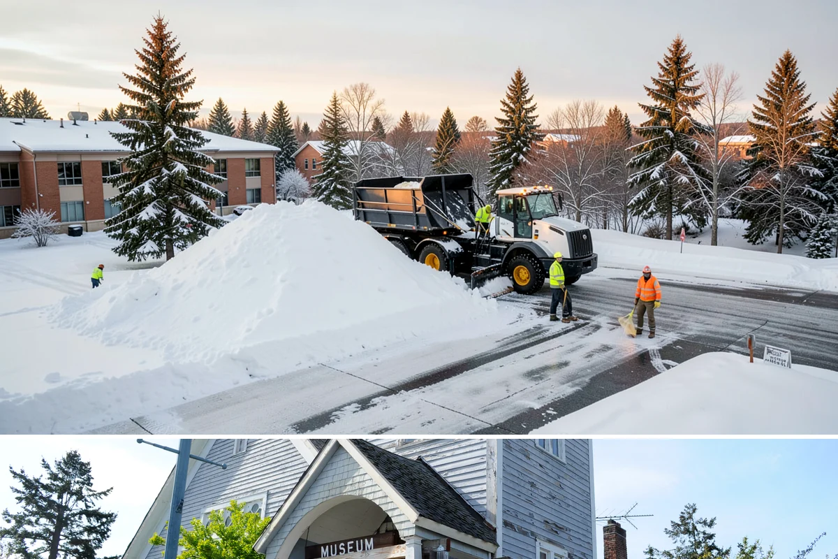 Dumpster Access Clearing in Steilacoom, Pierce County, WA - Handled early each morning after overnight accumulation through our regional snow months.