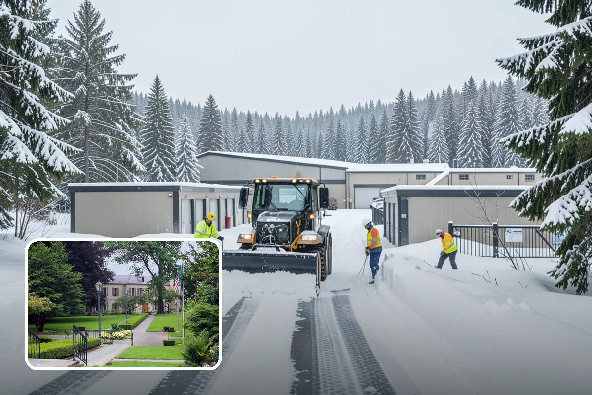 Dumpster Access Clearing in Woodinville, King County, WA - Gives tenants a safe, walkable route to the bin