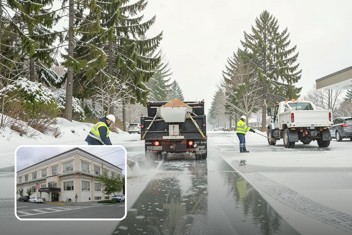 Dumpster Enclosure Clearing in Anacortes, Skagit County, WA - Keeps waste and recycling pickups on schedule through winter weather