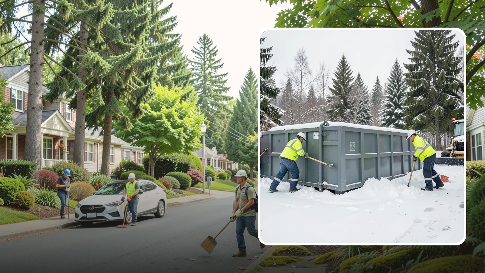 Dumpster Enclosure Clearing in Beaux Arts Village, King County, WA - We clear the tight footprint around gated dumpster enclosures so waste haulers and staff can reach bins safely after Western...