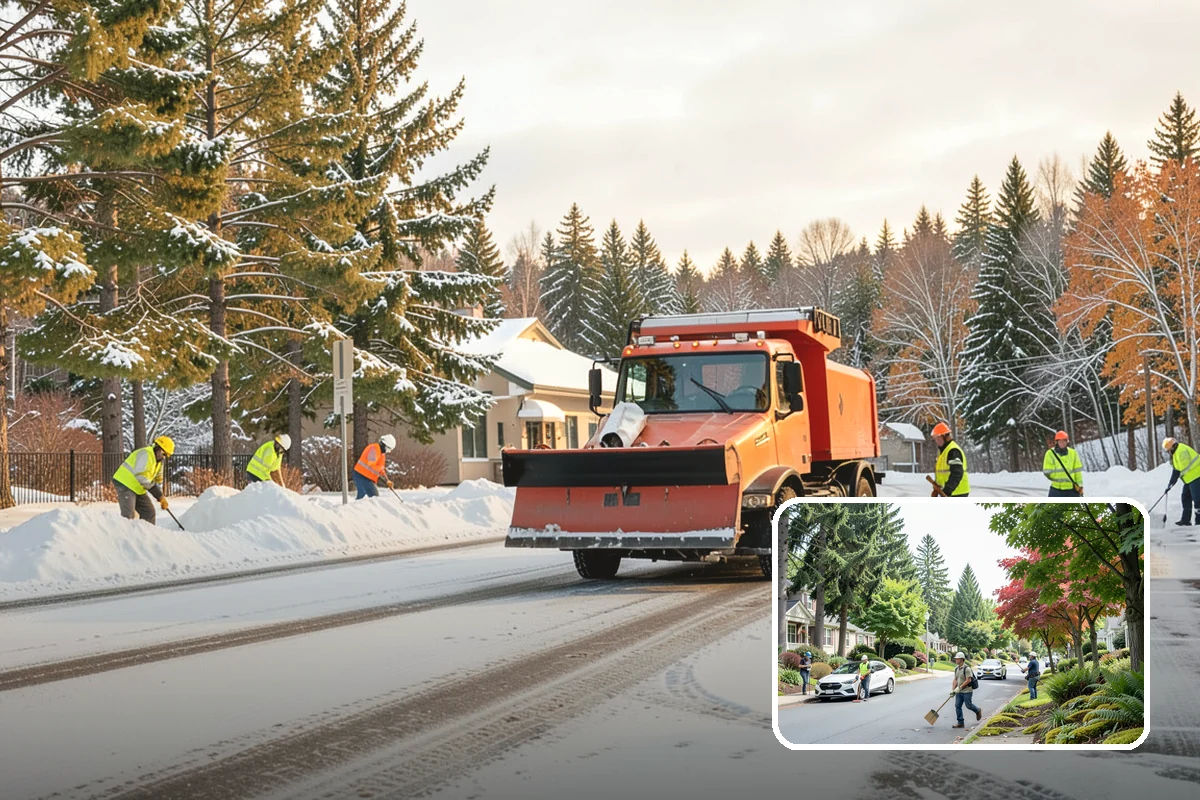 Dumpster Enclosure Clearing in Beaux Arts Village, King County, WA - Keeps waste and recycling pickups on schedule through winter weather