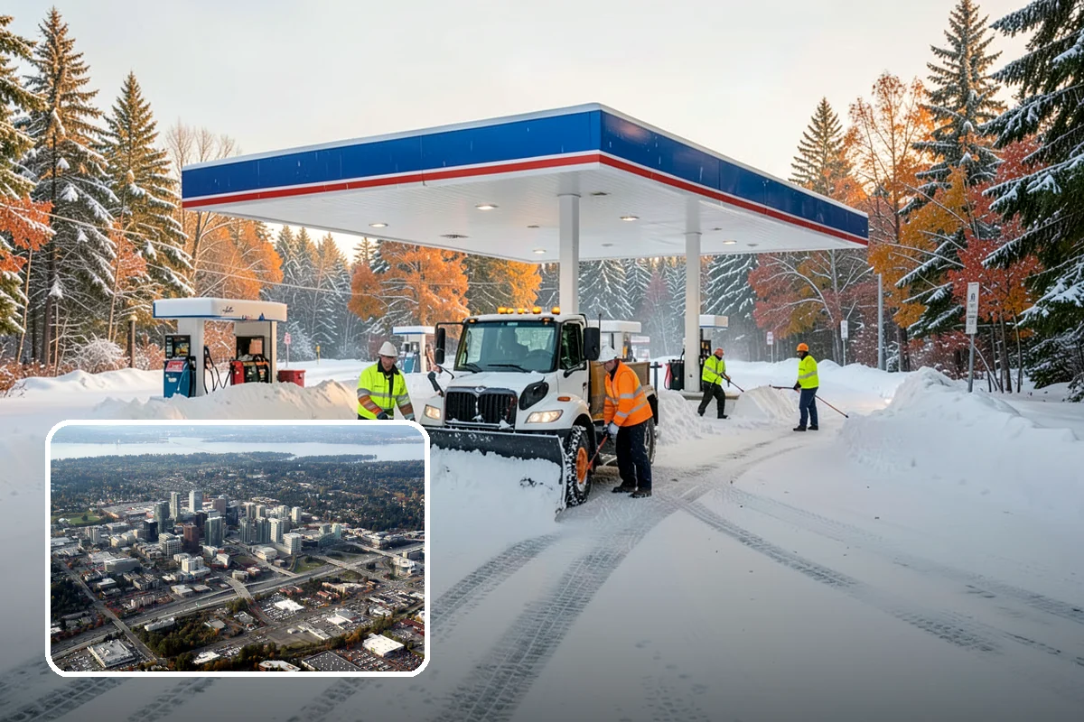 Dumpster Enclosure Clearing in Bellevue, King County, WA - Keeps waste and recycling pickups on schedule through winter weather