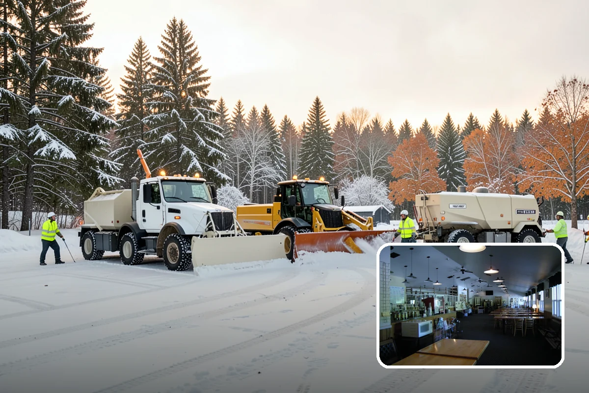 Dumpster Enclosure Clearing in Black Diamond, King County, WA - Keeps waste and recycling pickups on schedule through winter weather