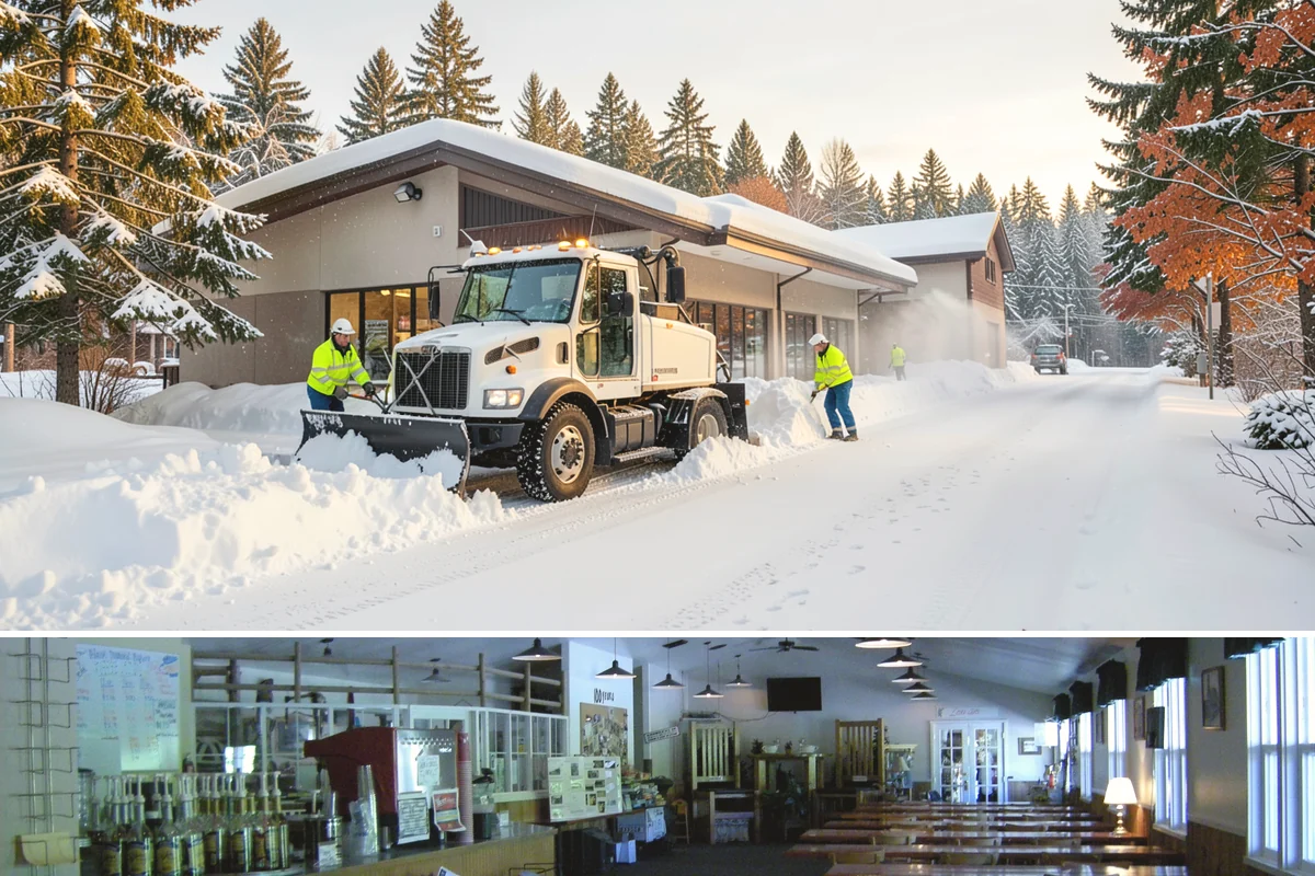 Dumpster Enclosure Clearing in Black Diamond, King County, WA - Best scheduled the night before or morning of your regular collection day throughout our November-to-March snow season.