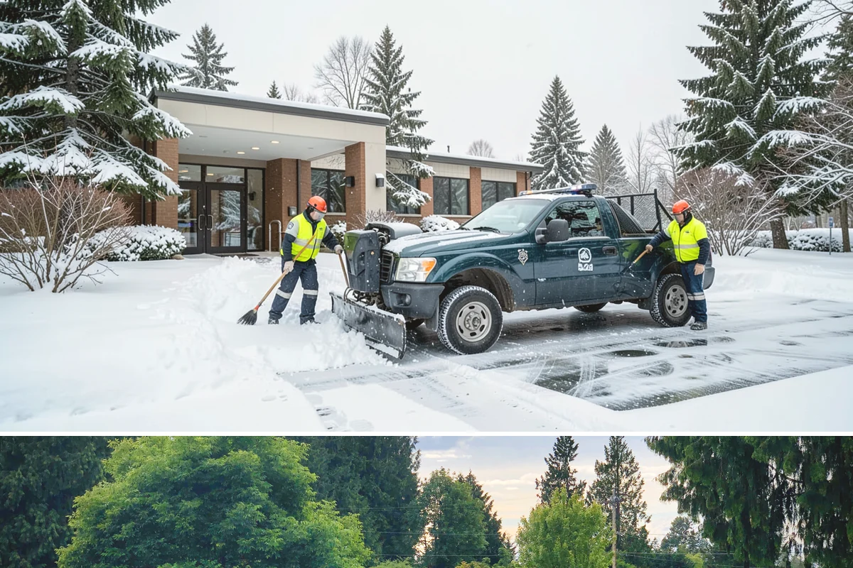 Dumpster Enclosure Clearing in Bonney Lake, Pierce County, WA - Best scheduled the night before or morning of your regular collection day throughout our November-to-March snow season.