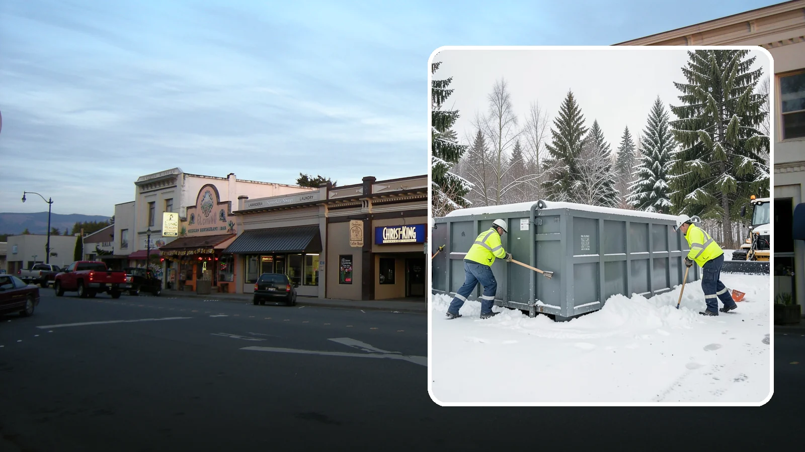 Dumpster Enclosure Clearing in Burlington, Skagit County, WA - We clear the tight footprint around gated dumpster enclosures so waste haulers and staff can reach bins safely after Western...