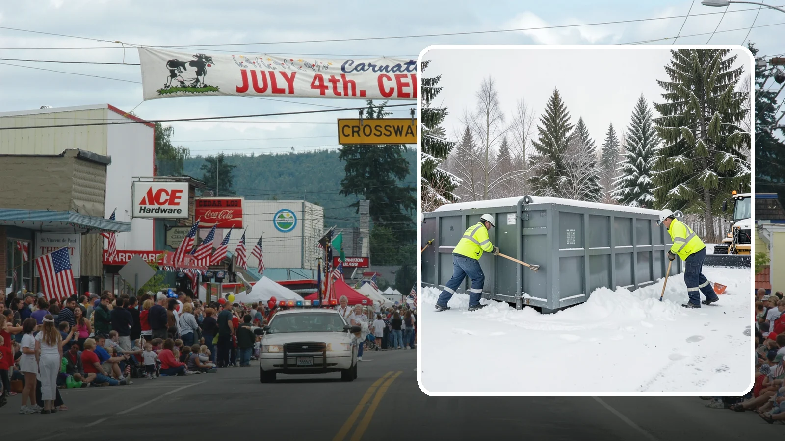 Dumpster Enclosure Clearing in Carnation, King County, WA - We clear the tight footprint around gated dumpster enclosures so waste haulers and staff can reach bins safely after Western...