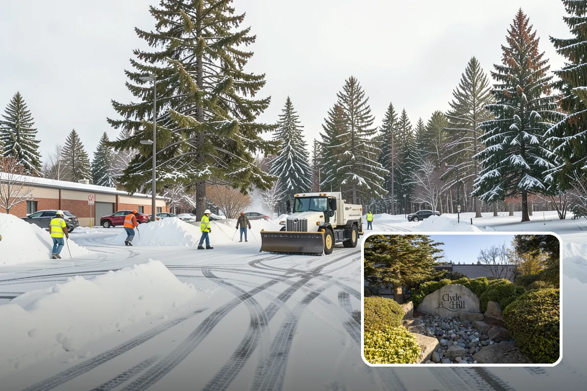 Dumpster Enclosure Clearing in Clyde Hill, King County, WA - Keeps waste and recycling pickups on schedule through winter weather