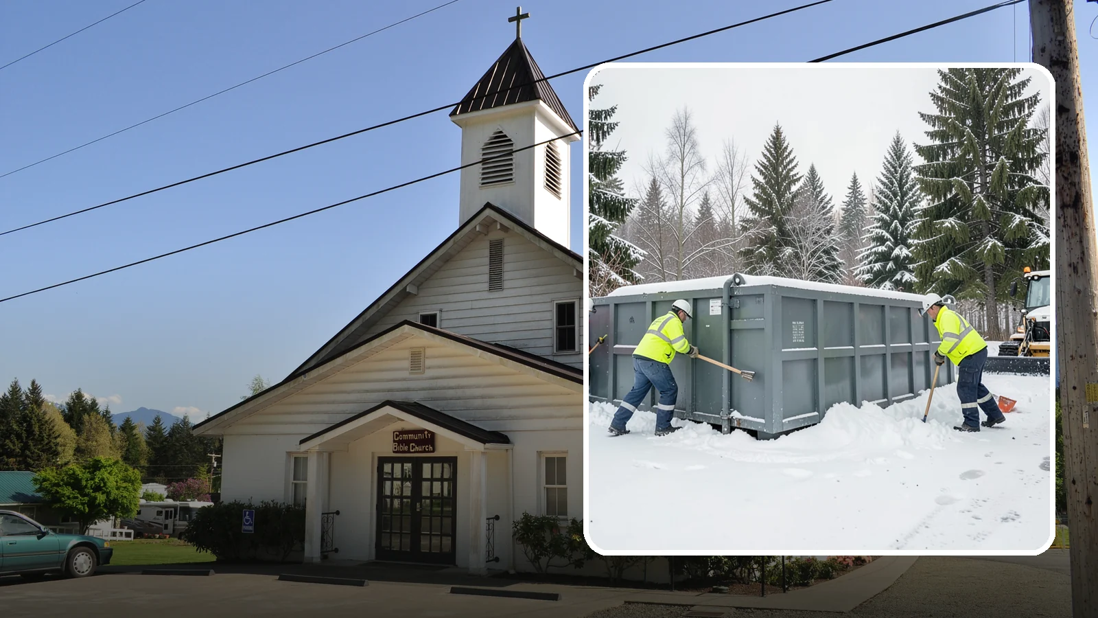 Dumpster Enclosure Clearing in Concrete, Skagit County, WA - We clear the tight footprint around gated dumpster enclosures so waste haulers and staff can reach bins safely after Western...