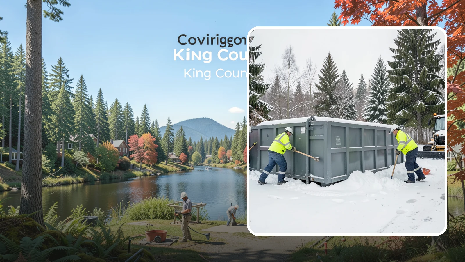Dumpster Enclosure Clearing in Covington, King County, WA - We clear the tight footprint around gated dumpster enclosures so waste haulers and staff can reach bins safely after Western...