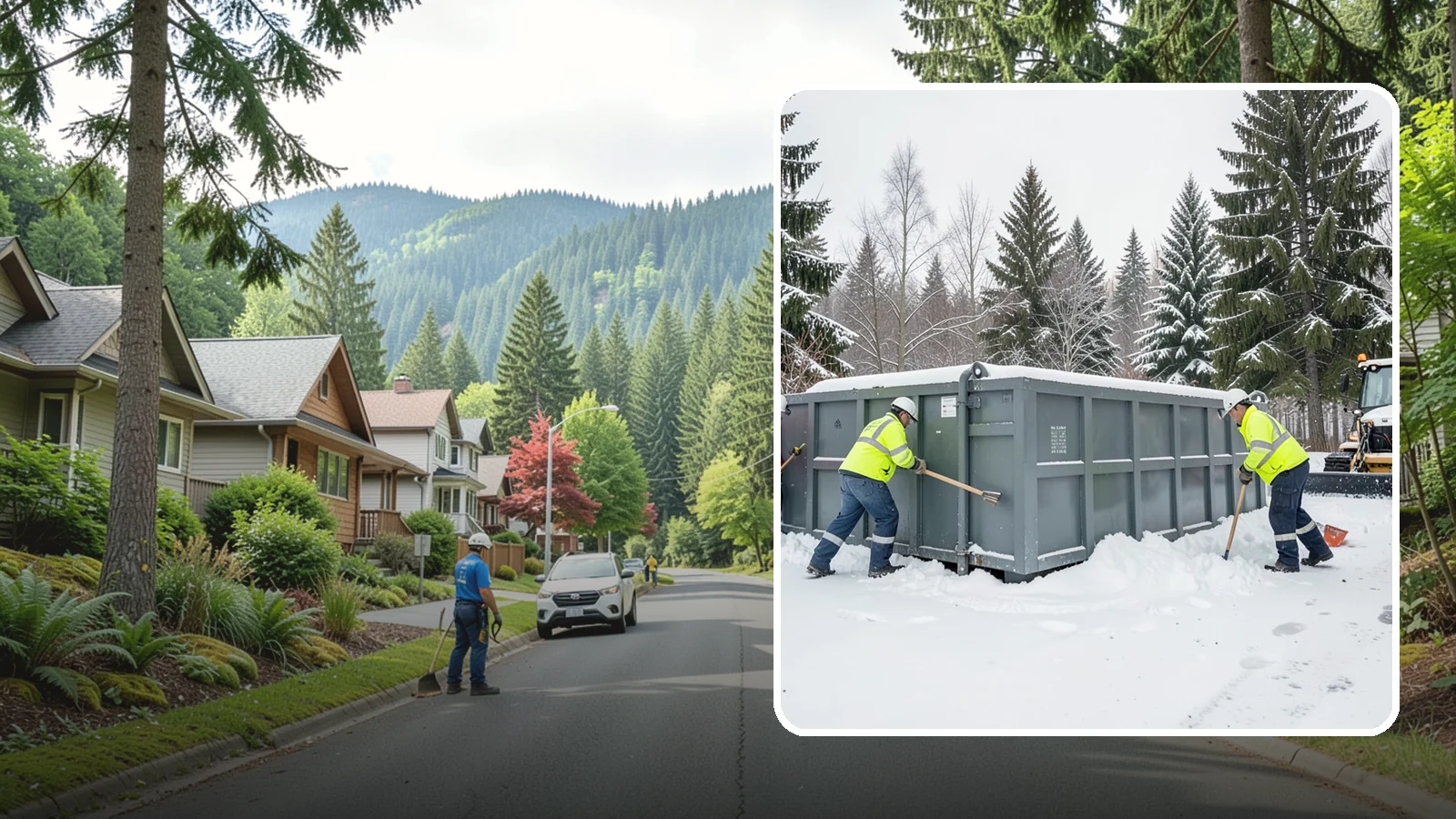 Dumpster Enclosure Clearing in Darrington, Snohomish County, WA - We clear the tight footprint around gated dumpster enclosures so waste haulers and staff can reach bins safely after Western...