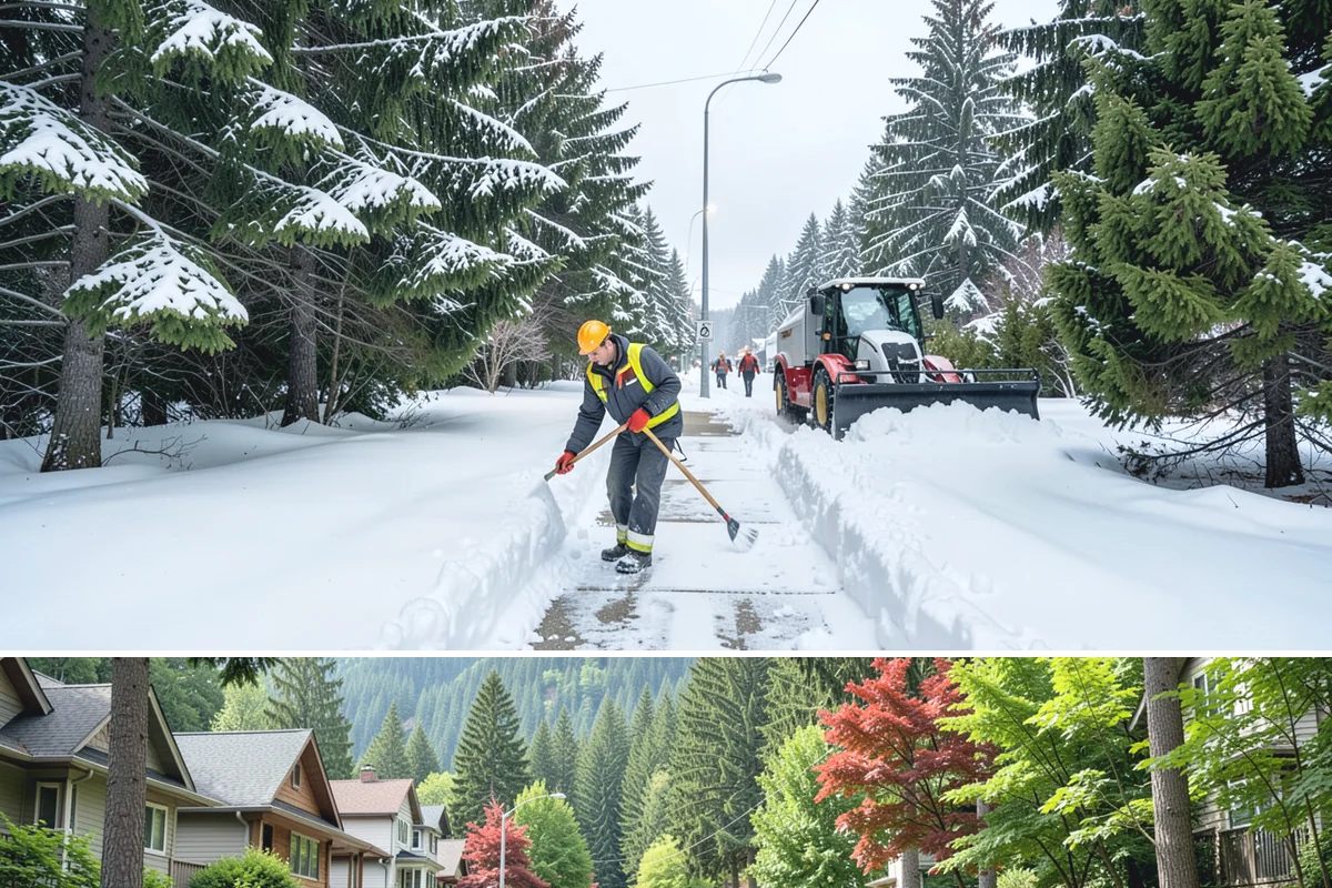 Dumpster Enclosure Clearing in Darrington, Snohomish County, WA - Best scheduled the night before or morning of your regular collection day throughout our November-to-March snow season.