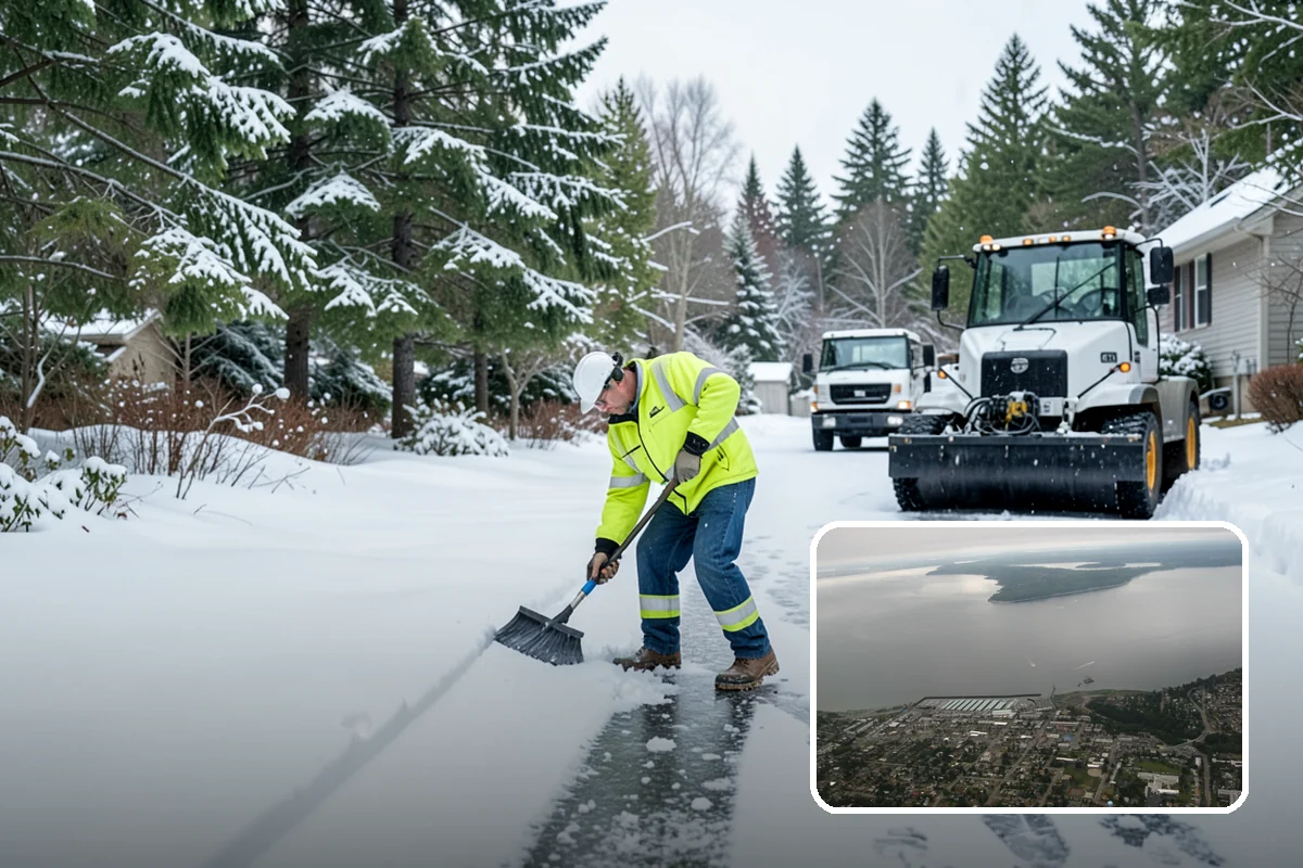 Dumpster Enclosure Clearing in Des Moines, King County, WA - Keeps waste and recycling pickups on schedule through winter weather