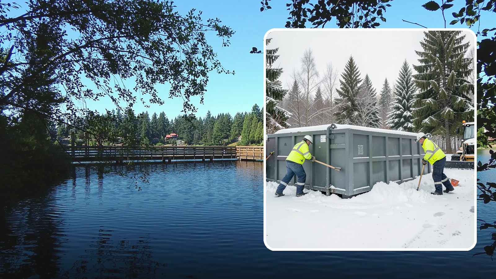 Dumpster Enclosure Clearing in Federal Way, King County, WA - We clear the tight footprint around gated dumpster enclosures so waste haulers and staff can reach bins safely after Western...