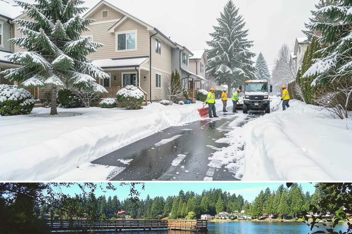 Dumpster Enclosure Clearing in Federal Way, King County, WA - Best scheduled the night before or morning of your regular collection day throughout our November-to-March snow season.