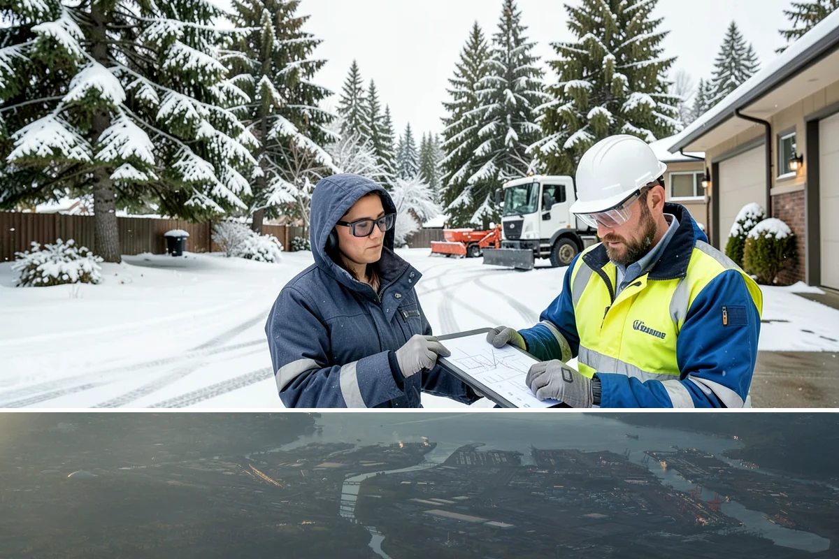 Dumpster Enclosure Clearing in Fife, Pierce County, WA - Best scheduled the night before or morning of your regular collection day throughout our November-to-March snow season.
