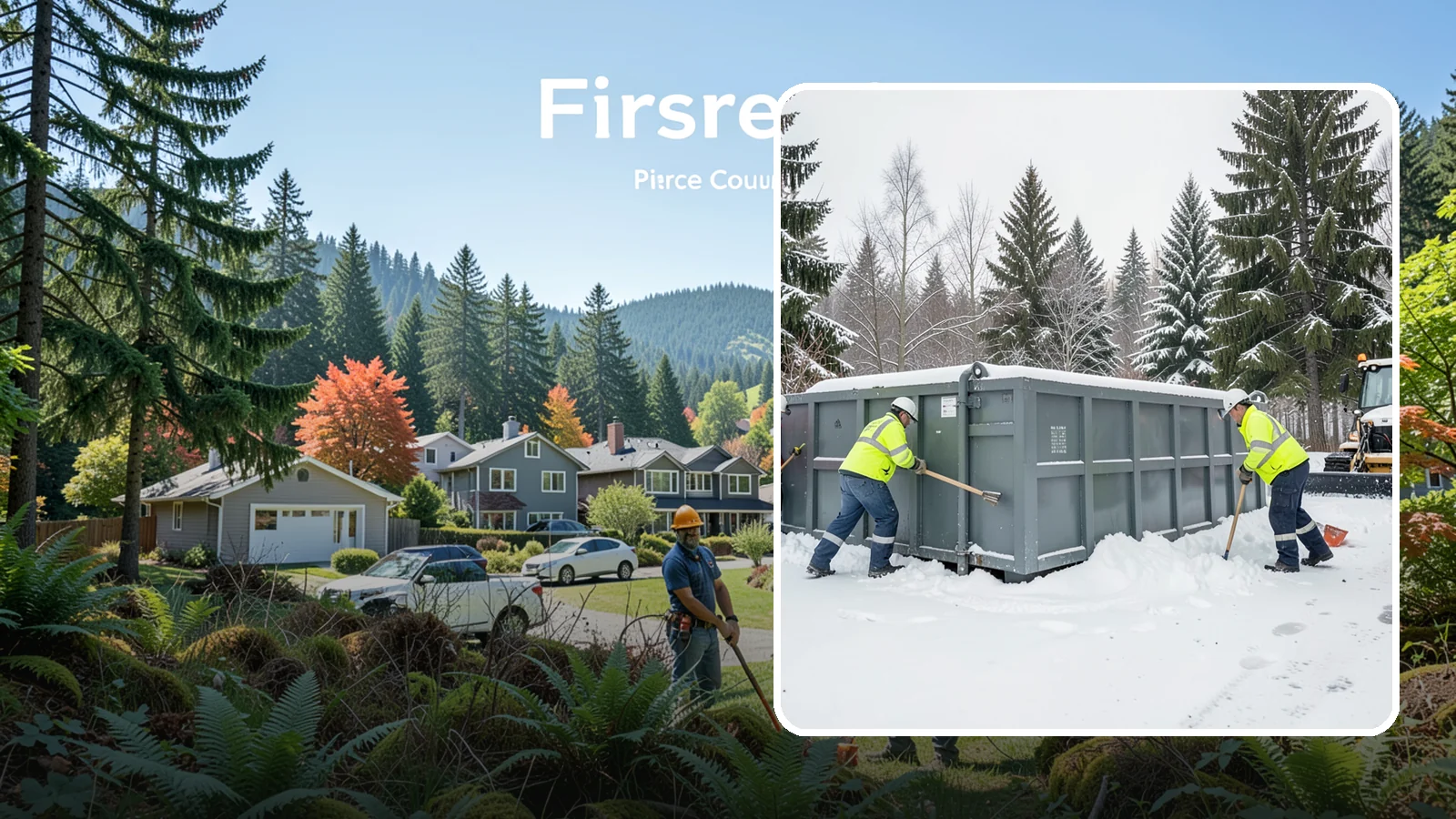 Dumpster Enclosure Clearing in Fircrest, Pierce County, WA - We clear the tight footprint around gated dumpster enclosures so waste haulers and staff can reach bins safely after Western...