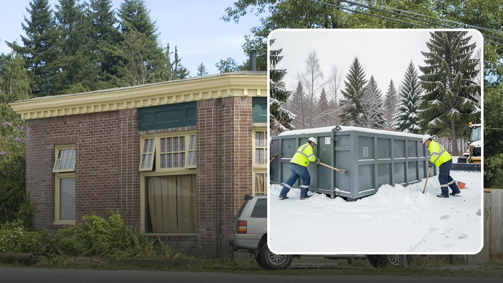 Dumpster Enclosure Clearing in Hamilton, Skagit County, WA - We clear the tight footprint around gated dumpster enclosures so waste haulers and staff can reach bins safely after Western...