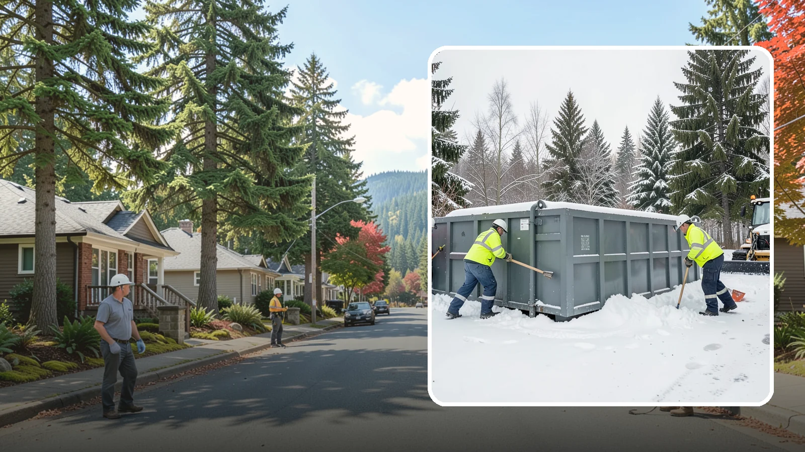 Dumpster Enclosure Clearing in Hunts Point, King County, WA - We clear the tight footprint around gated dumpster enclosures so waste haulers and staff can reach bins safely after Western...