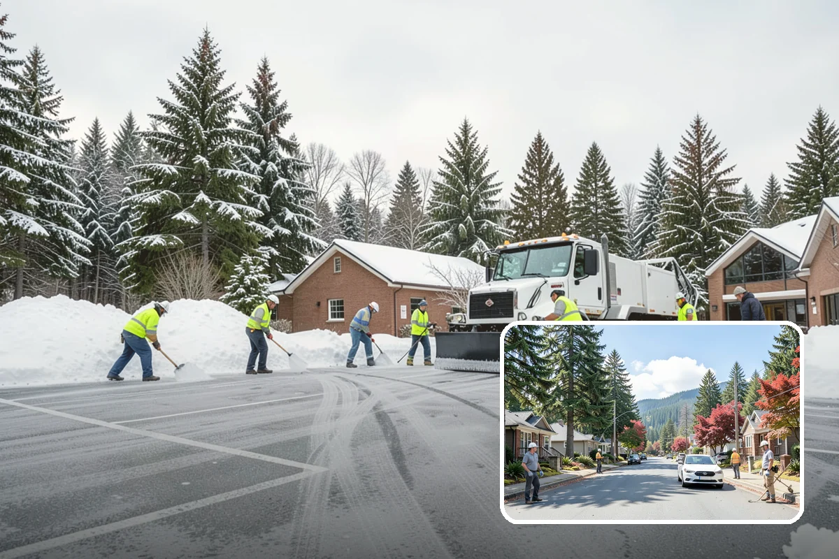 Dumpster Enclosure Clearing in Hunts Point, King County, WA - Keeps waste and recycling pickups on schedule through winter weather