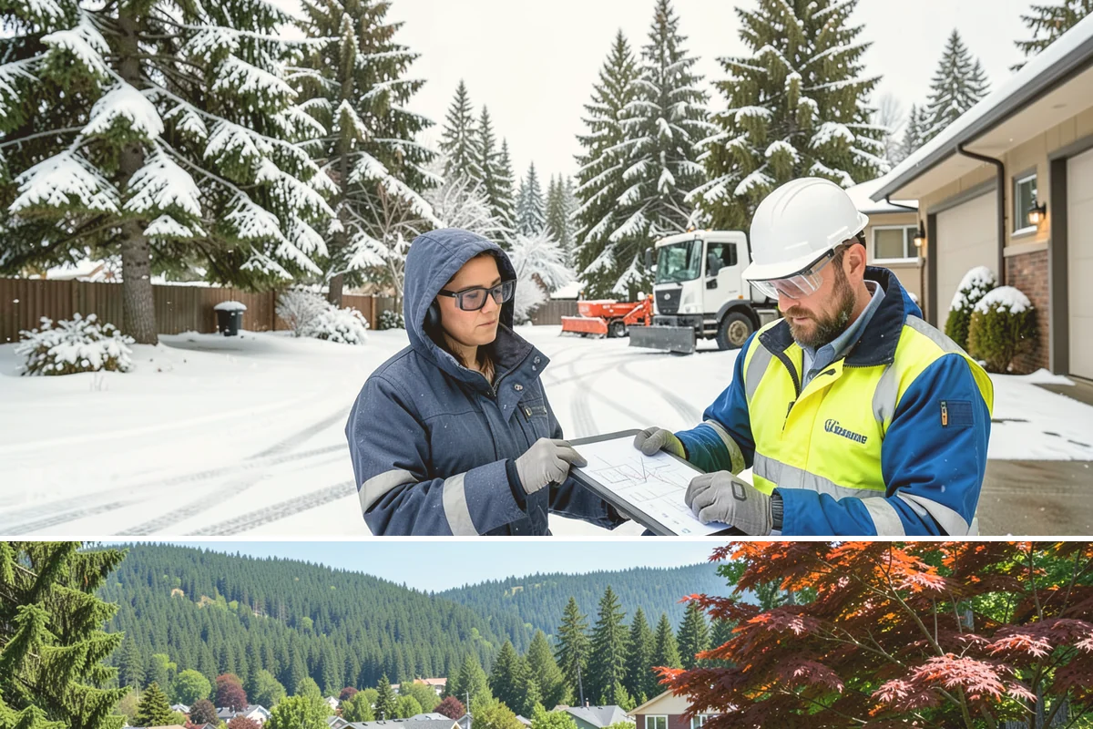 Dumpster Enclosure Clearing in Index, Snohomish County, WA - Best scheduled the night before or morning of your regular collection day throughout our November-to-March snow season.