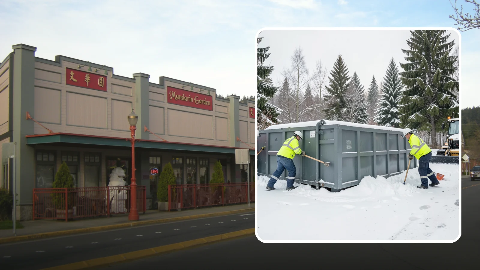 Dumpster Enclosure Clearing in Issaquah, King County, WA - We clear the tight footprint around gated dumpster enclosures so waste haulers and staff can reach bins safely after Western...