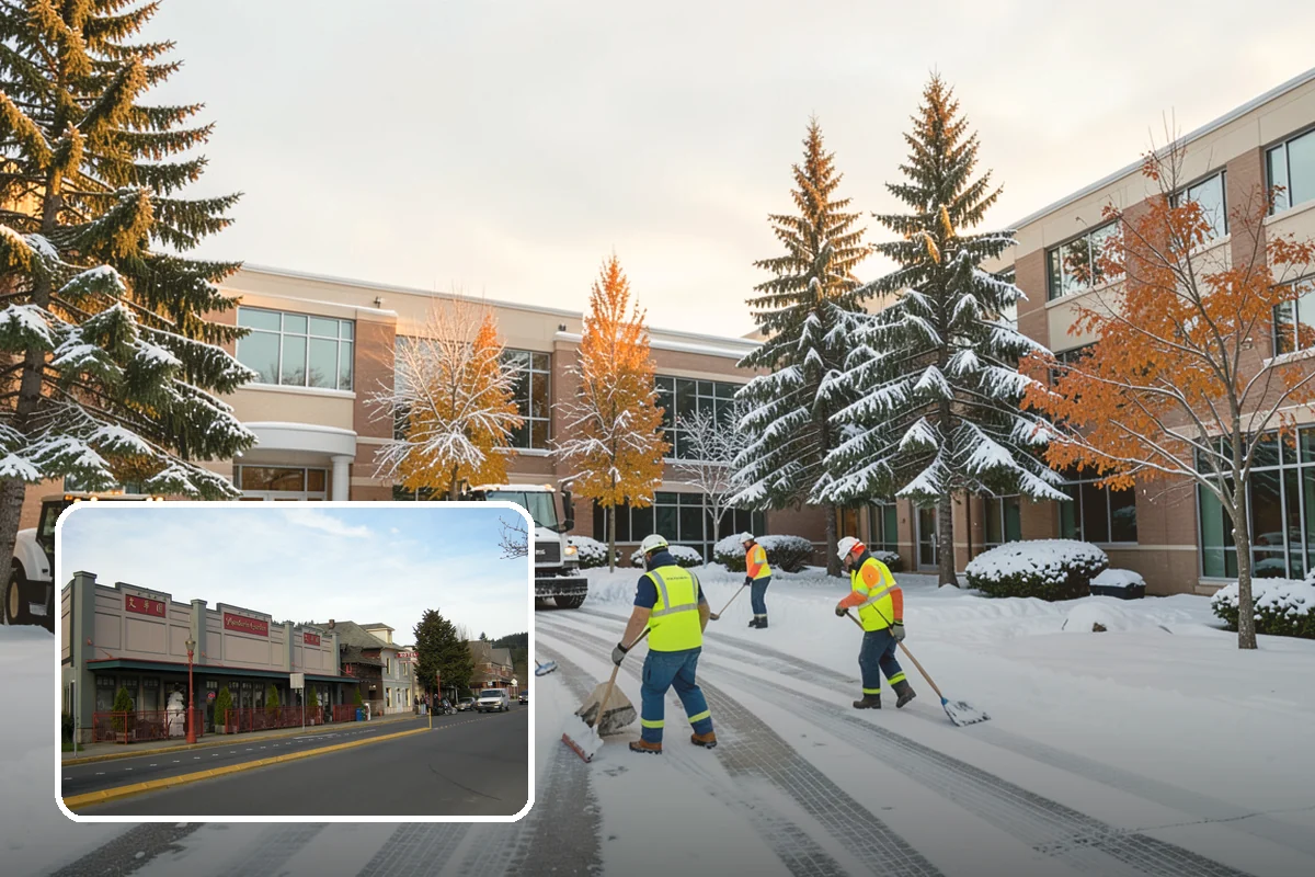 Dumpster Enclosure Clearing in Issaquah, King County, WA - Keeps waste and recycling pickups on schedule through winter weather