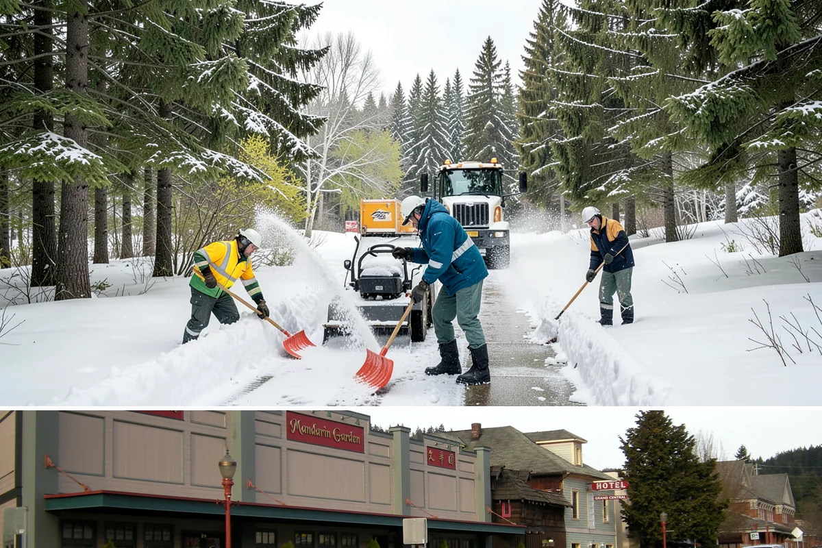 Dumpster Enclosure Clearing in Issaquah, King County, WA - Best scheduled the night before or morning of your regular collection day throughout our November-to-March snow season.