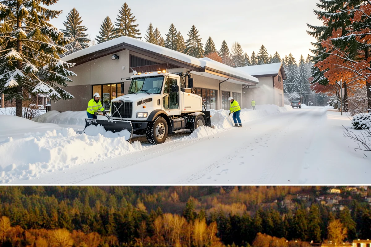 Dumpster Enclosure Clearing in Kenmore, King County, WA - Best scheduled the night before or morning of your regular collection day throughout our November-to-March snow season.