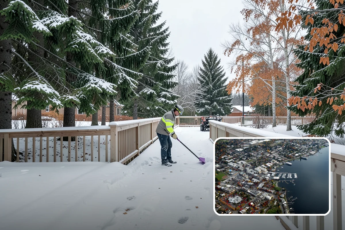 Dumpster Enclosure Clearing in Kirkland, King County, WA - Keeps waste and recycling pickups on schedule through winter weather