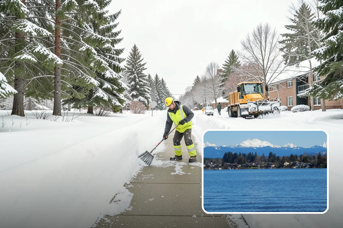 Dumpster Enclosure Clearing in Lake Stevens, Snohomish County, WA - Keeps waste and recycling pickups on schedule through winter weather