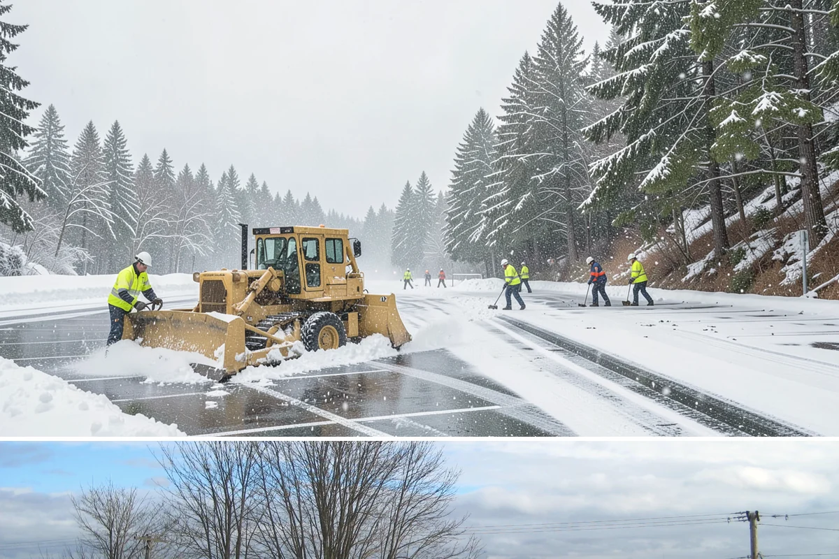 Dumpster Enclosure Clearing in Langley, Island County, WA - Best scheduled the night before or morning of your regular collection day throughout our November-to-March snow season.