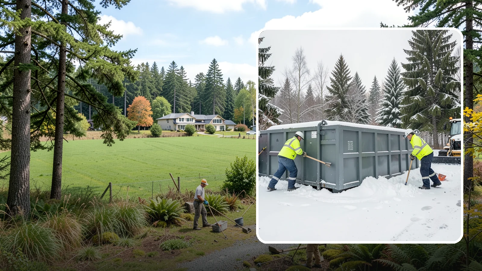 Dumpster Enclosure Clearing in Lyman, Skagit County, WA - We clear the tight footprint around gated dumpster enclosures so waste haulers and staff can reach bins safely after Western...