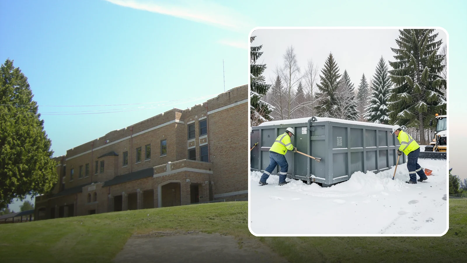Dumpster Enclosure Clearing in Maple Valley, King County, WA - We clear the tight footprint around gated dumpster enclosures so waste haulers and staff can reach bins safely after Western...