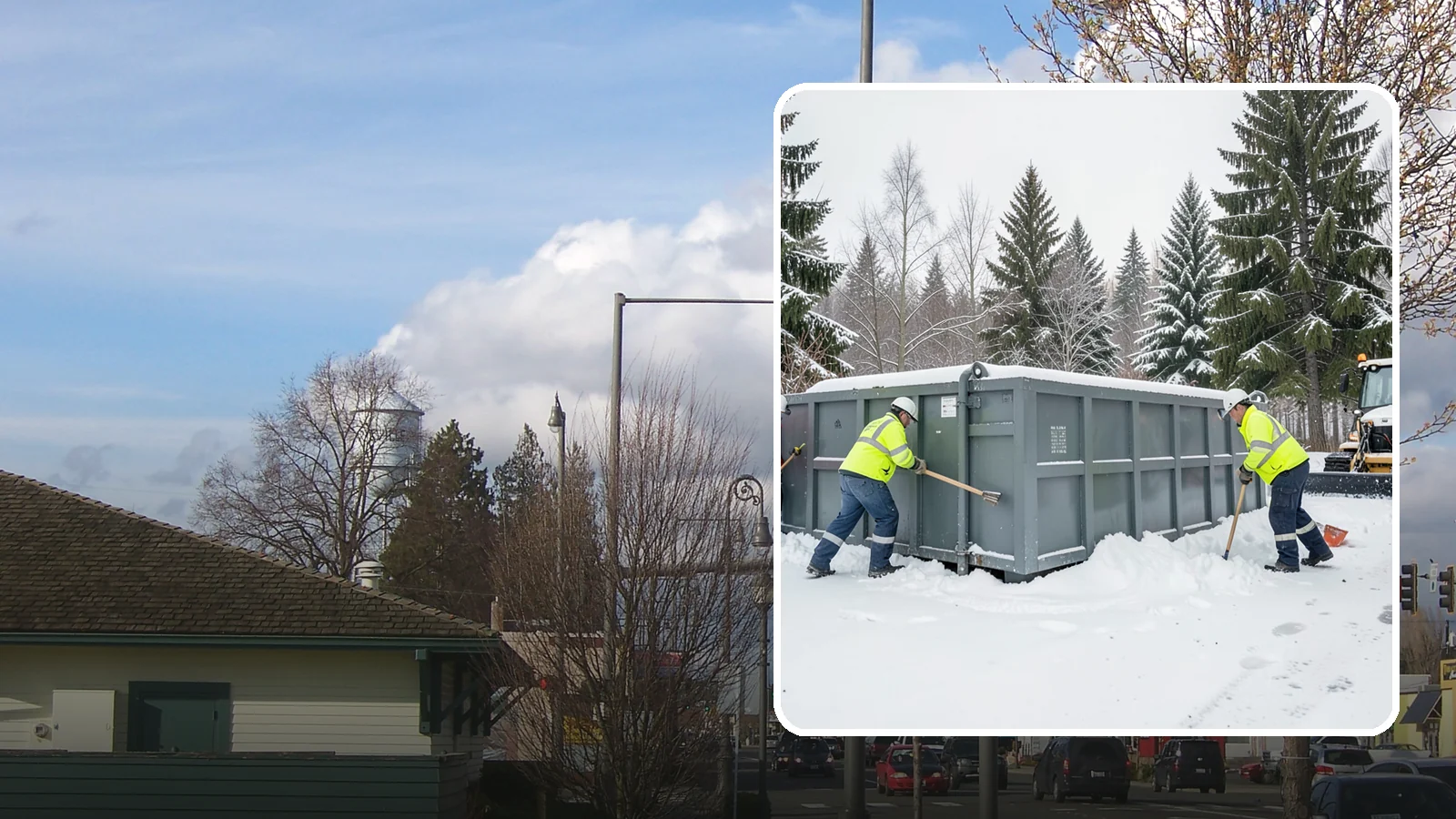 Dumpster Enclosure Clearing in Marysville, Snohomish County, WA - We clear the tight footprint around gated dumpster enclosures so waste haulers and staff can reach bins safely after Western...