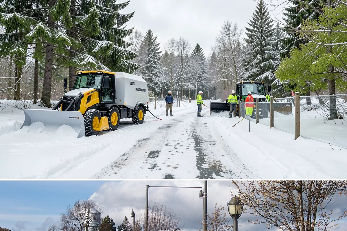 Dumpster Enclosure Clearing in Marysville, Snohomish County, WA - Best scheduled the night before or morning of your regular collection day throughout our November-to-March snow season.