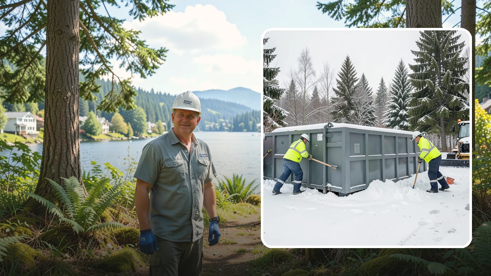 Dumpster Enclosure Clearing in Milton, King County, WA - We clear the tight footprint around gated dumpster enclosures so waste haulers and staff can reach bins safely after Western...