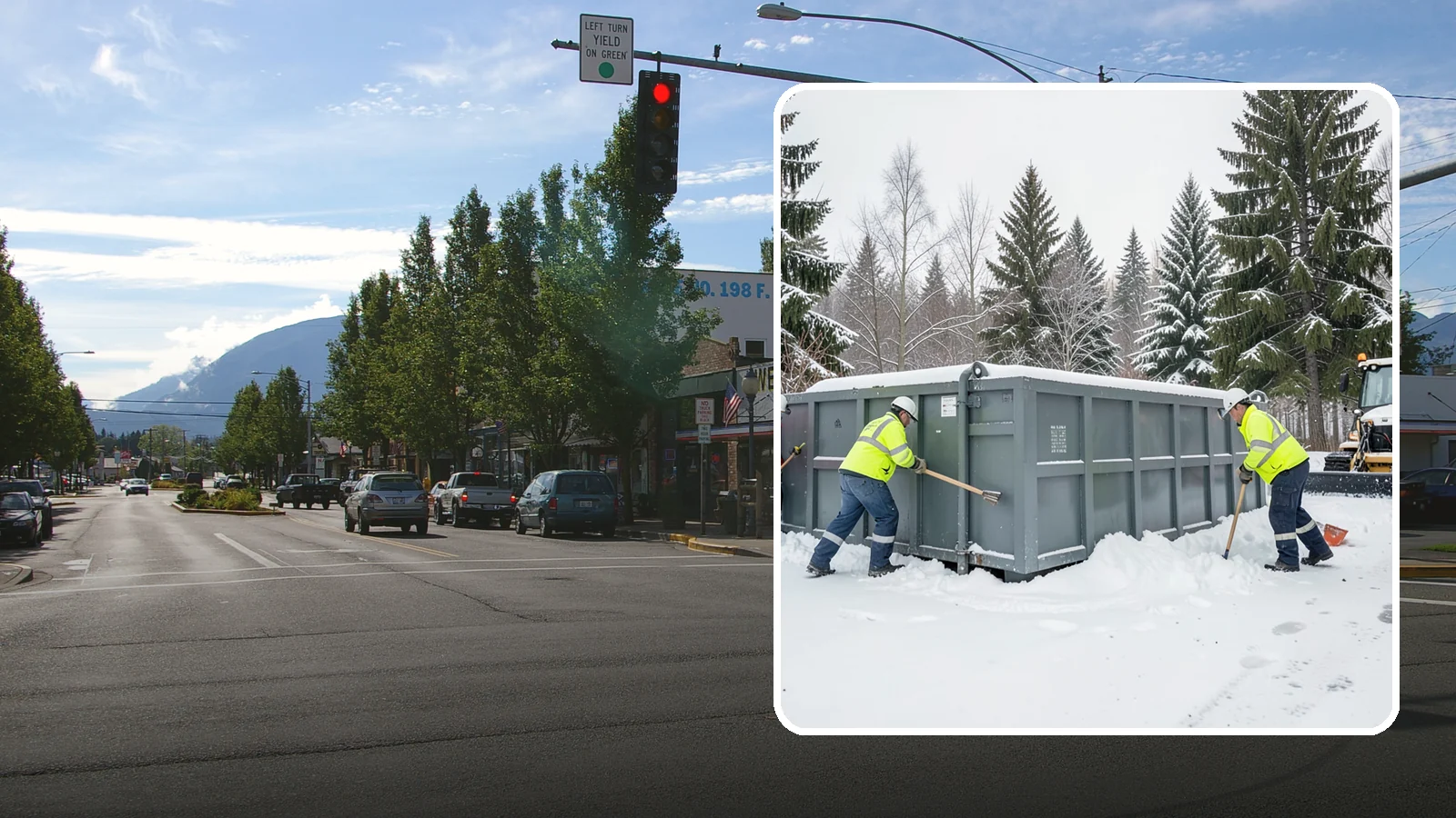 Dumpster Enclosure Clearing in North Bend, King County, WA - We clear the tight footprint around gated dumpster enclosures so waste haulers and staff can reach bins safely after Western...