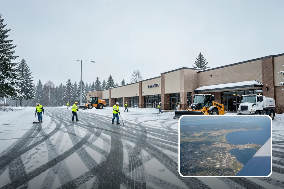 Dumpster Enclosure Clearing in Oak Harbor, Island County, WA - Keeps waste and recycling pickups on schedule through winter weather