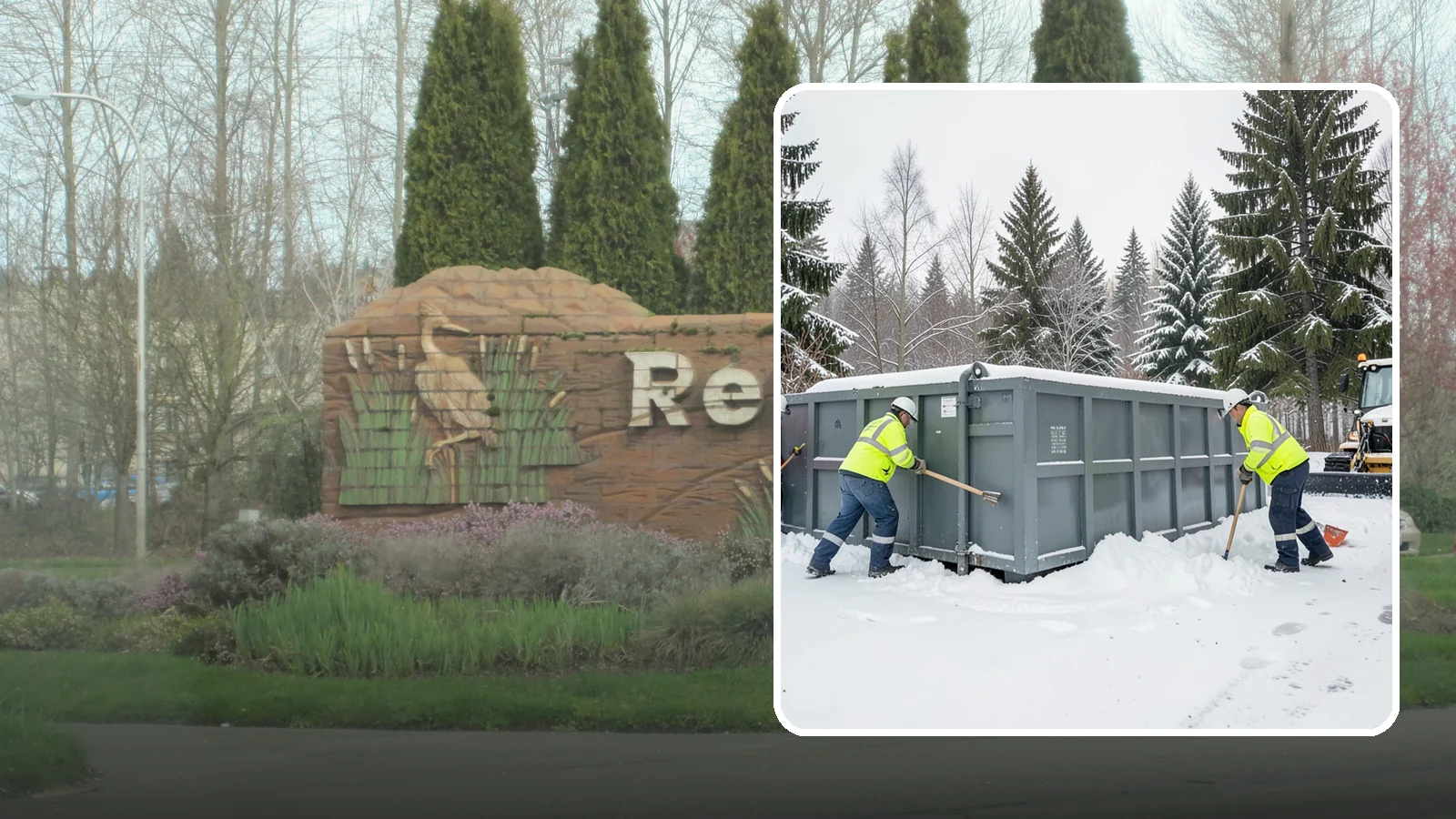 Dumpster Enclosure Clearing in Renton, King County, WA - We clear the tight footprint around gated dumpster enclosures so waste haulers and staff can reach bins safely after Western...