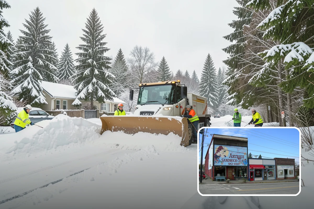 Dumpster Enclosure Clearing in Ruston, Pierce County, WA - Keeps waste and recycling pickups on schedule through winter weather