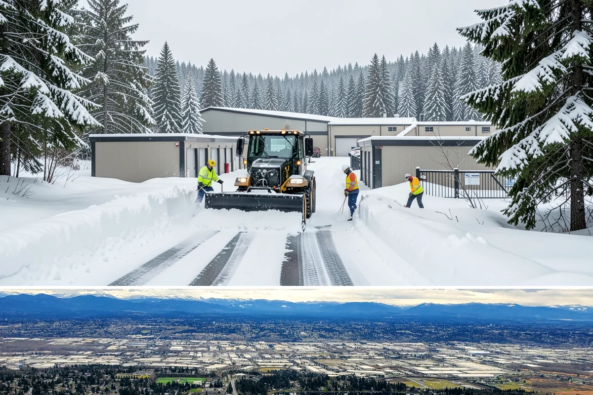 Dumpster Enclosure Clearing in SeaTac, King County, WA - Best scheduled the night before or morning of your regular collection day throughout our November-to-March snow season.