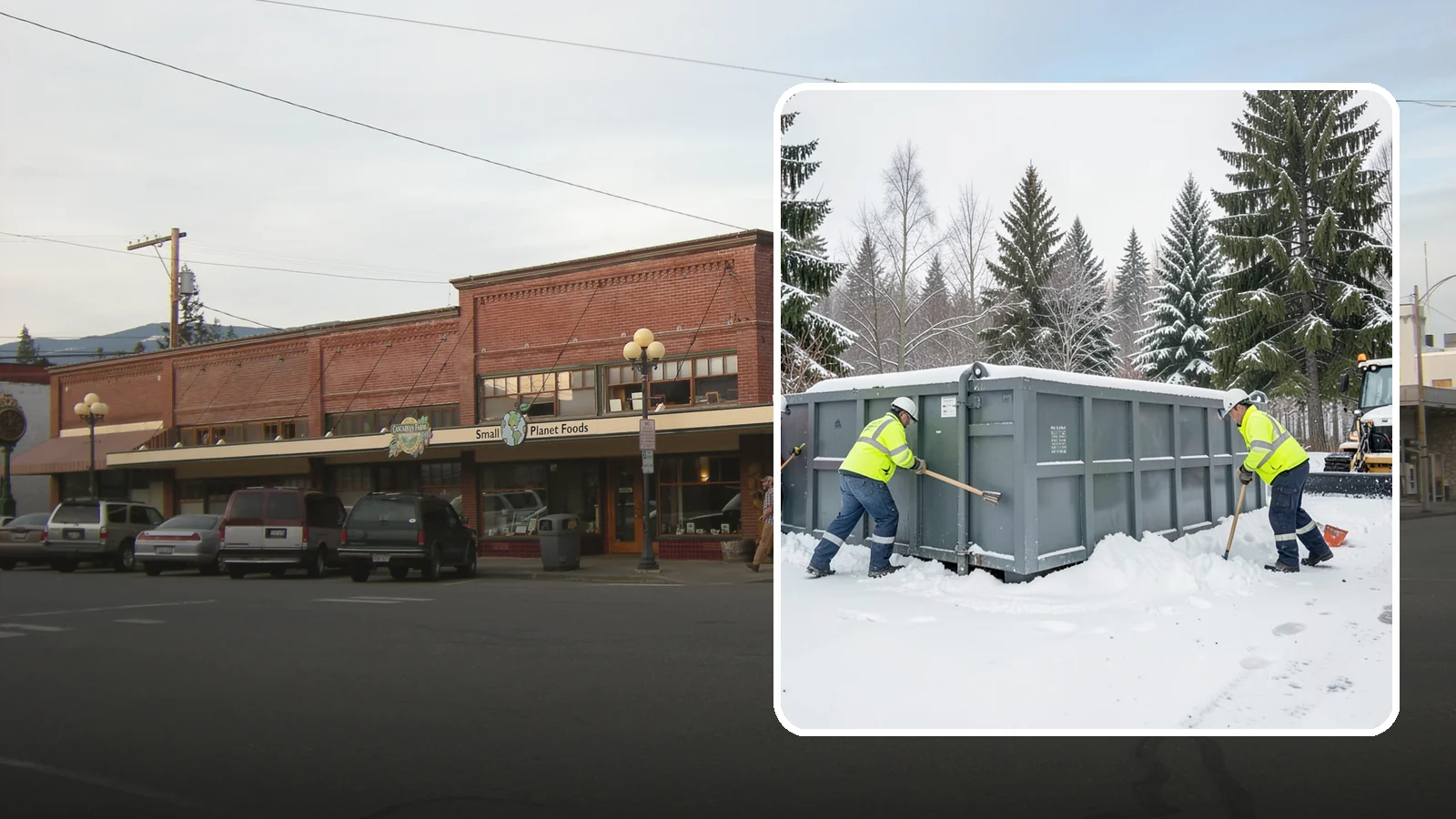 Dumpster Enclosure Clearing in Sedro-Woolley, Skagit County, WA - We clear the tight footprint around gated dumpster enclosures so waste haulers and staff can reach bins safely after Western...