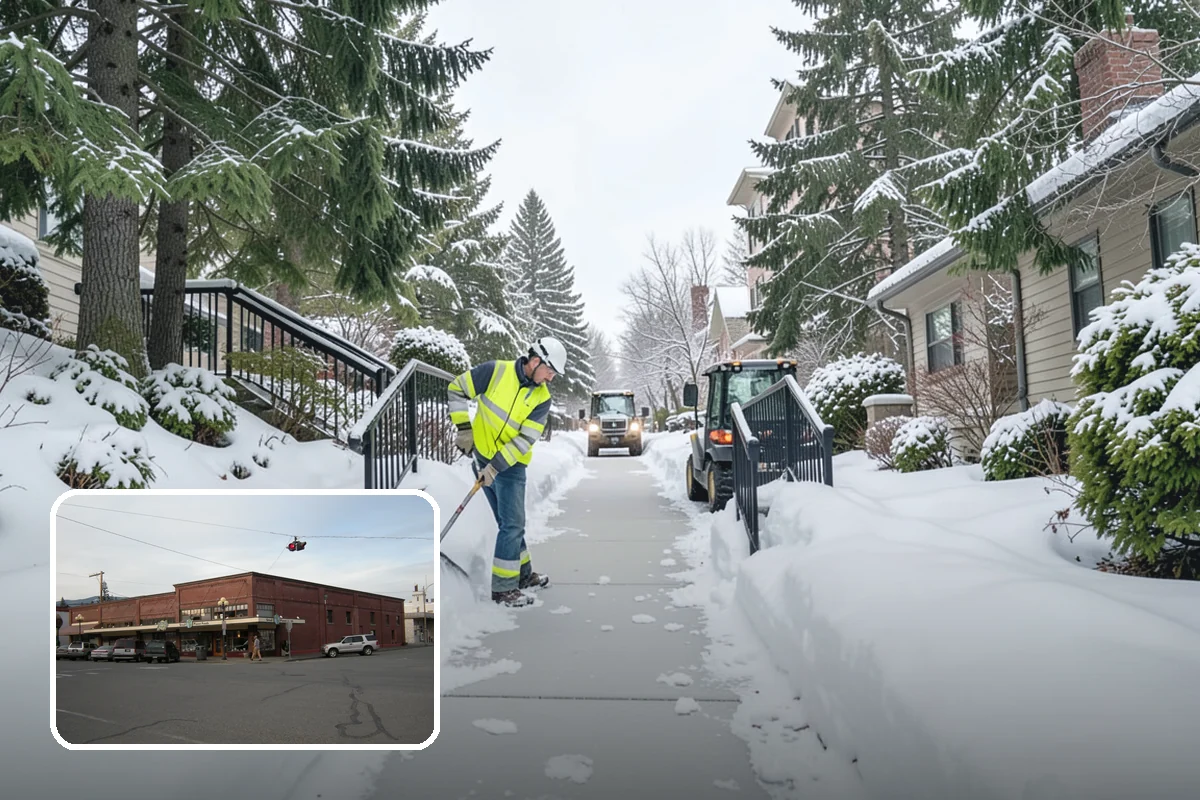 Dumpster Enclosure Clearing in Sedro-Woolley, Skagit County, WA - Keeps waste and recycling pickups on schedule through winter weather